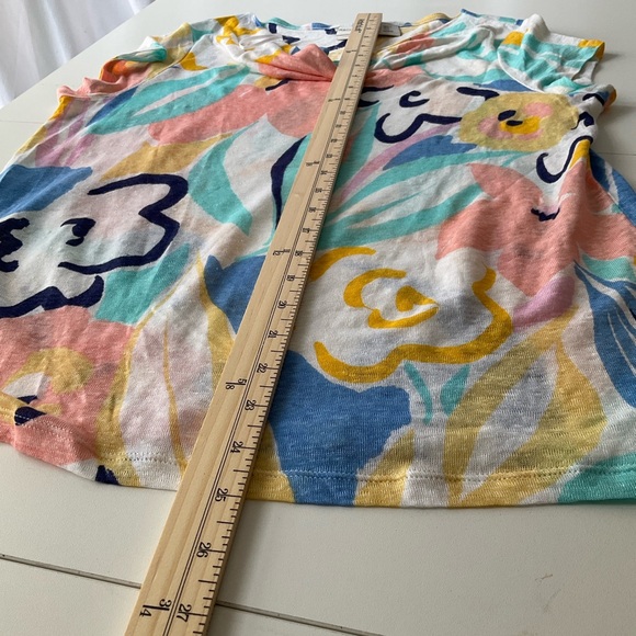 Rachel Zoe Large Multicolor Floral Short Sleeve Top - Picture 6 of 6